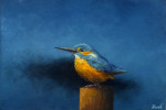 standbeeld van ijsvogel  14.8 x 9.8 cm